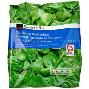 Frozen Spinach Leaves, unseasoned - 600 g