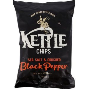 Kettle Chips Sea Salt & Crushed Black Pepper