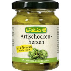 Organic Artichoke Hearts in Olive Oil - 120g