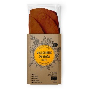 Organic Whole Vegetable Tortilla - Carrot - 180g