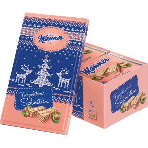 Neapolitan Wafers in a Christmas Tin - 600g