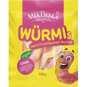 Würmis Sour Fruit Gummy Worms - 220g