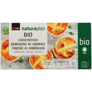 Naturaplan Organic Frozen Cheese Quiches 4x70g - 280 g