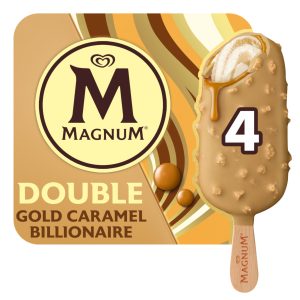 Magnum Double Gold Caramel 4x85ml - 340 ml