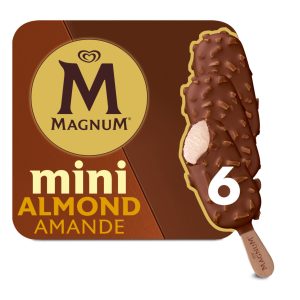 Magnum Mini Almond Ice Cream Bars 6 Pieces - 330 ml