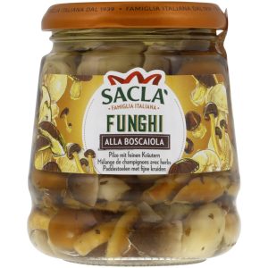 Saclà Pickled Mushrooms with Herbs & Vinegar - 290 g