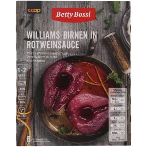 Betty Bossi Pears in Red Wine Sauce - 250 g