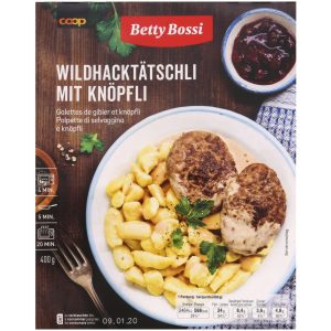 Betty Bossi Wild Game Burger with Knöpfli - 400 g