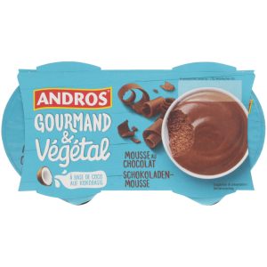 Gourmand & Végétal chocolate mousse 2x55g