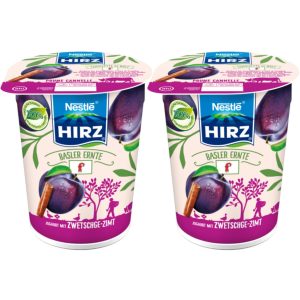 Hirz Basel Damson & Cinnamon Yoghurt 2x180g