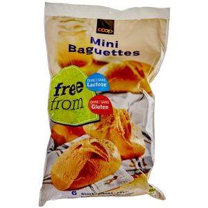 Free From Frozen Gluten & Lactose Free Mini Baguettes 6 Pieces - 390 g