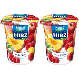 Hirz Peach Raspberry Yogurts 2x180g