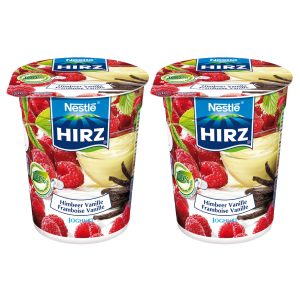 Hirz Vanilla & Raspberry Yoghurt 2x180g