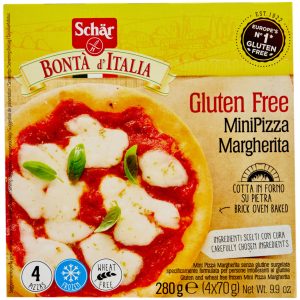 Free From Schär Frozen Gluten Free Mini Margherita Pizzas 4 Pieces - 280 g