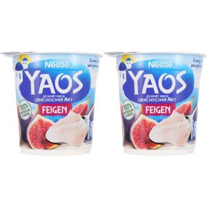 Yaos Fig greek style yogurt 2x150g