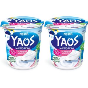 Yaos Natural greek style yogurt 0% Fat 2x150g