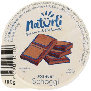 Natürli Chocolate Yoghurt - 180 g