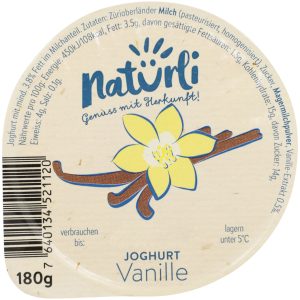 Natürli Vanilla Yoghurt - 180 g