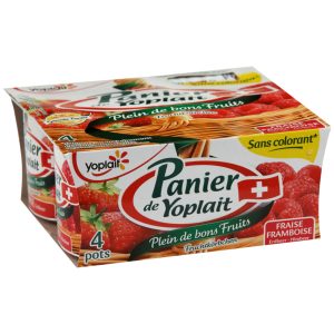 Panier de Yoplait Red Fruits Yogurts 4x125g