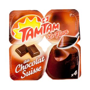 TamTam Le Flan Swiss Chocolate Flan Dessert 4x100g