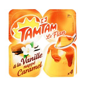 TamTam Vanilla Flan Caramel Coated 4x100g