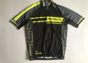 Cycling jersey Rogelli ANDRANO black/reflective yellow