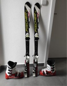 Children's skis Fischer 120 cm + Dalbello boots size 38
