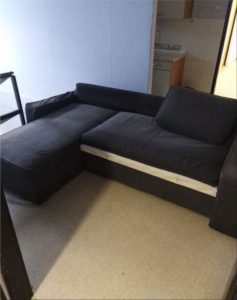 Sofa with storage space