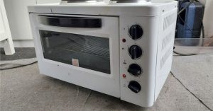 electric oven with two plates, portable