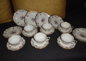 Tea set with dessert plates