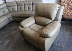 Leather folding sofa