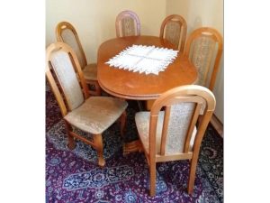 Stôl, 6 stoličiek, konferenční stolík - zadarmo