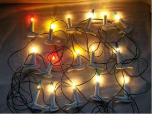 Vianočné osvetlenie - sviečky RETRO