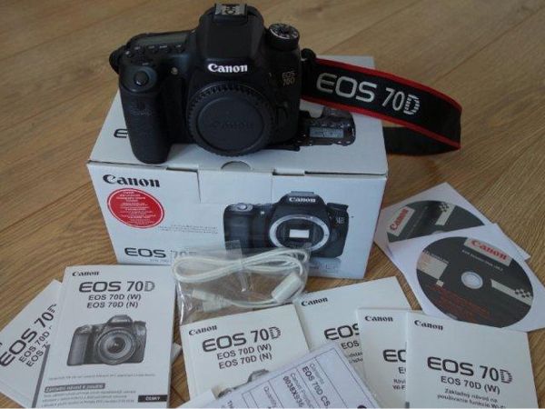 Canon EOS 70D - telo (komplet balenie)