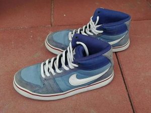 modre original Nike botasky č. 38