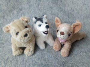 Plyšové hračky - Psy, 3 hračky
