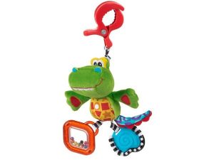 Playgro Závesná hračka s klipom krokodíl