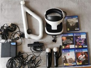 Sony PlayStation VR set + 5 VR hier + Move Twin Pa