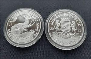Somalia Elefant 2023 1oz investment silver
