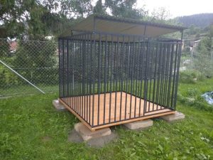 Aviary for a dog, with import and installation