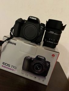 Canon EOS 77D SLR camera + accessories