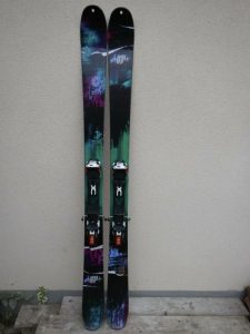 skialpové skis K2, 169 cm, bindings and belts