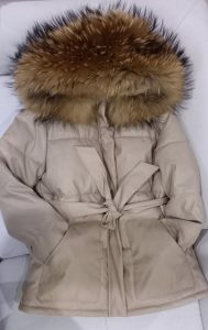 Women's jacket with real fur