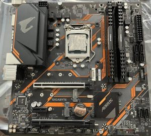 Motherboard + processor + 2 frames + cooler