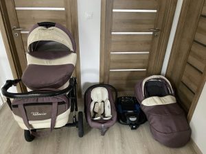 Camarelo Valencia stroller, triple combination with isofix