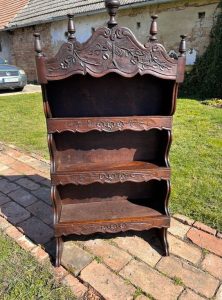 Antique French china shelf