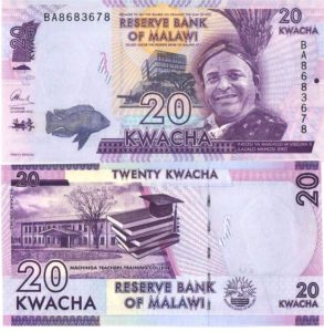 Malawijská kwacha - 20