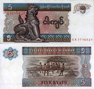 Mjanmarský Kyat - 5