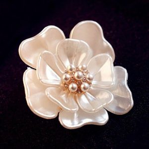 Brošňa - Krásny perlový lotos