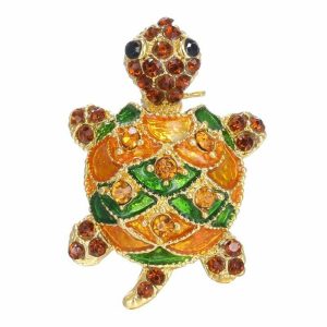 Brooch - Christmas Turtle